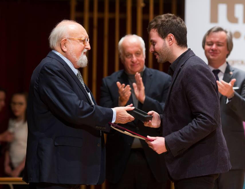 with Krzysztof Penderecki